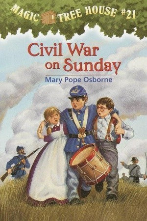 Book cover of Civil War On Sunday by Mary Pope Osborne