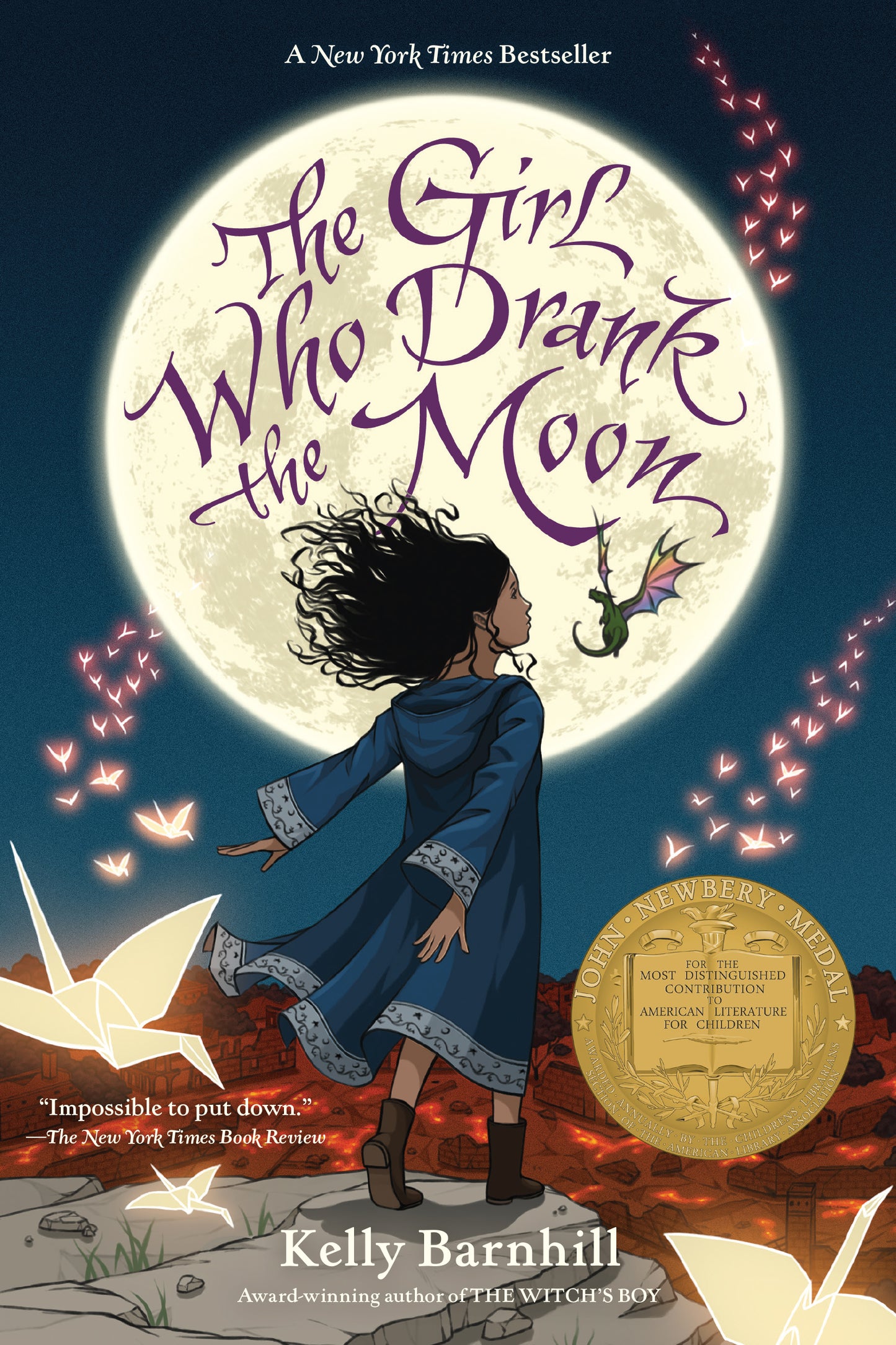 Book cover of The Girl Who Drank the Moon by Kelly Barnhill