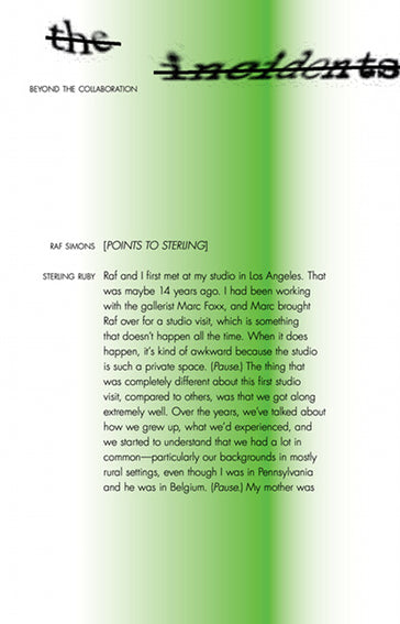 Book cover of Beyond The Collaboration by Sterling Ruby, Raf Simons, Jennifer Sigler (Ed.), Leah Whitman-Salkin (Ed.), Jessica Morgan (Contrib.)