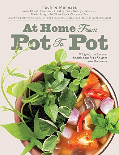 Book cover of At Home: From Pot To Pot by Singapore and Vegetarian Society (Singapore) Institute of Parks & Recreation