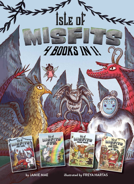 Book cover of Isle Of Misfits: 4 Books In 1! by Jamie Mae, Freya Hartas (Illus.)