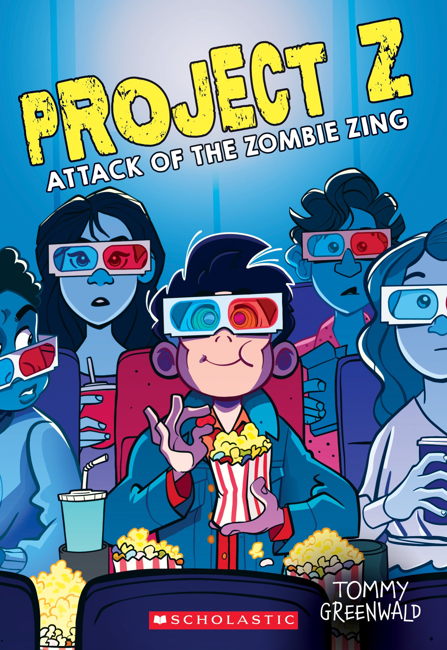 Book cover of The Attack of the Zombie Zing by Tommy Greenwald