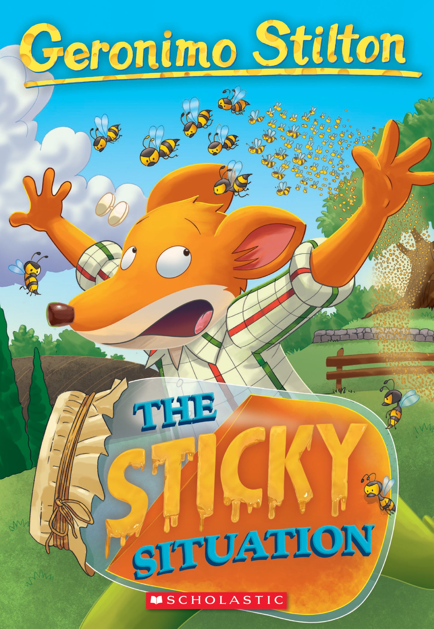Book cover of The Sticky Situation by Geronimo Stilton