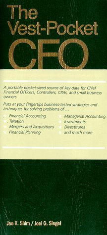 Book cover of Vest Pocket Cfo Soft Lexotone by Jae K. Shim, Joel G. Siegel