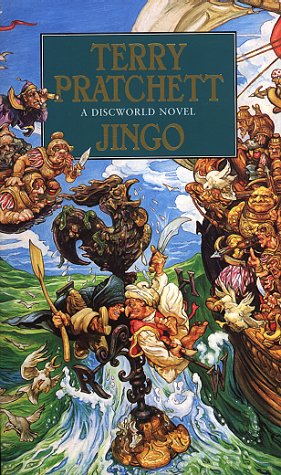 Book cover of Jingo by Terry Pratchett