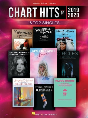 Book cover of Chart Hits Of 2019-2020 Piano/Vocal/Guitar Songbook: 18 Top Singles by Hal Leonard Corporation