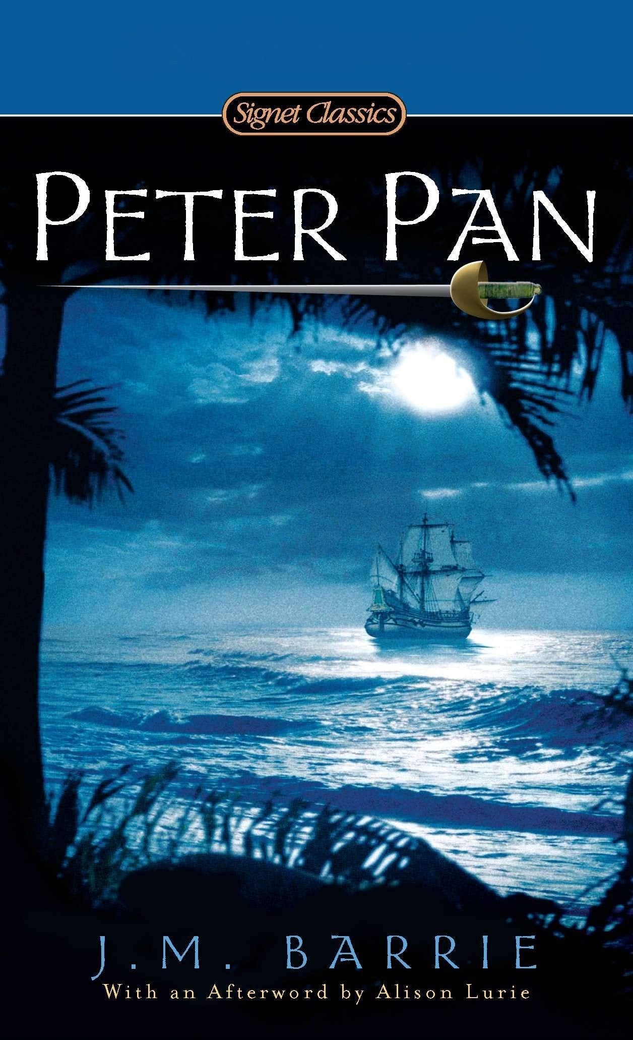 Book cover of Peter Pan by J.M. Barrie, Alison Lurie (Afterword)