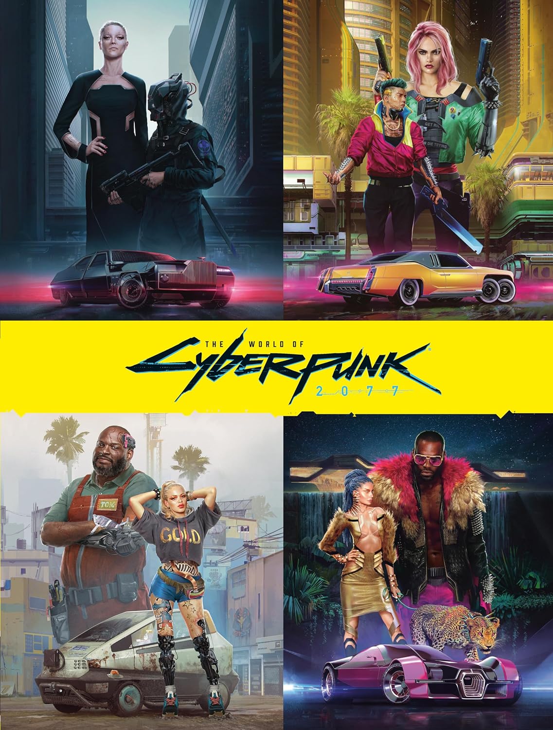 Book cover of The World of Cyberpunk 2077 by Marcin Batylda