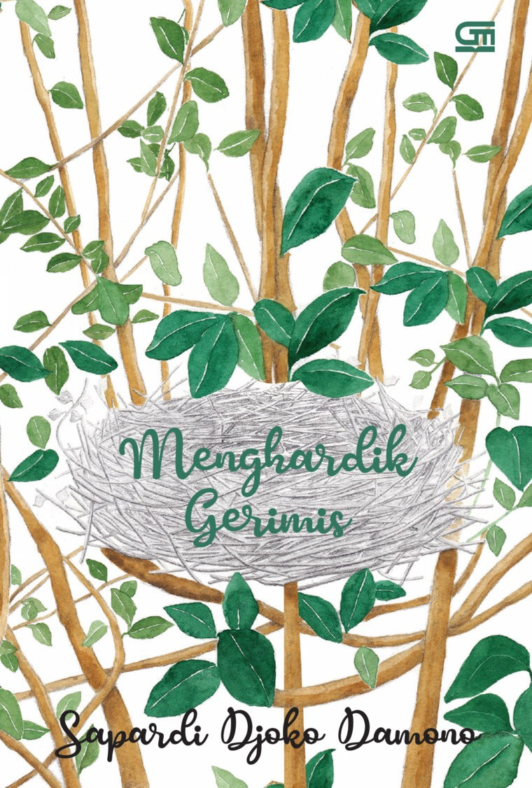 Book cover of Menghardik Gerimis by Sapardi Djoko Damono