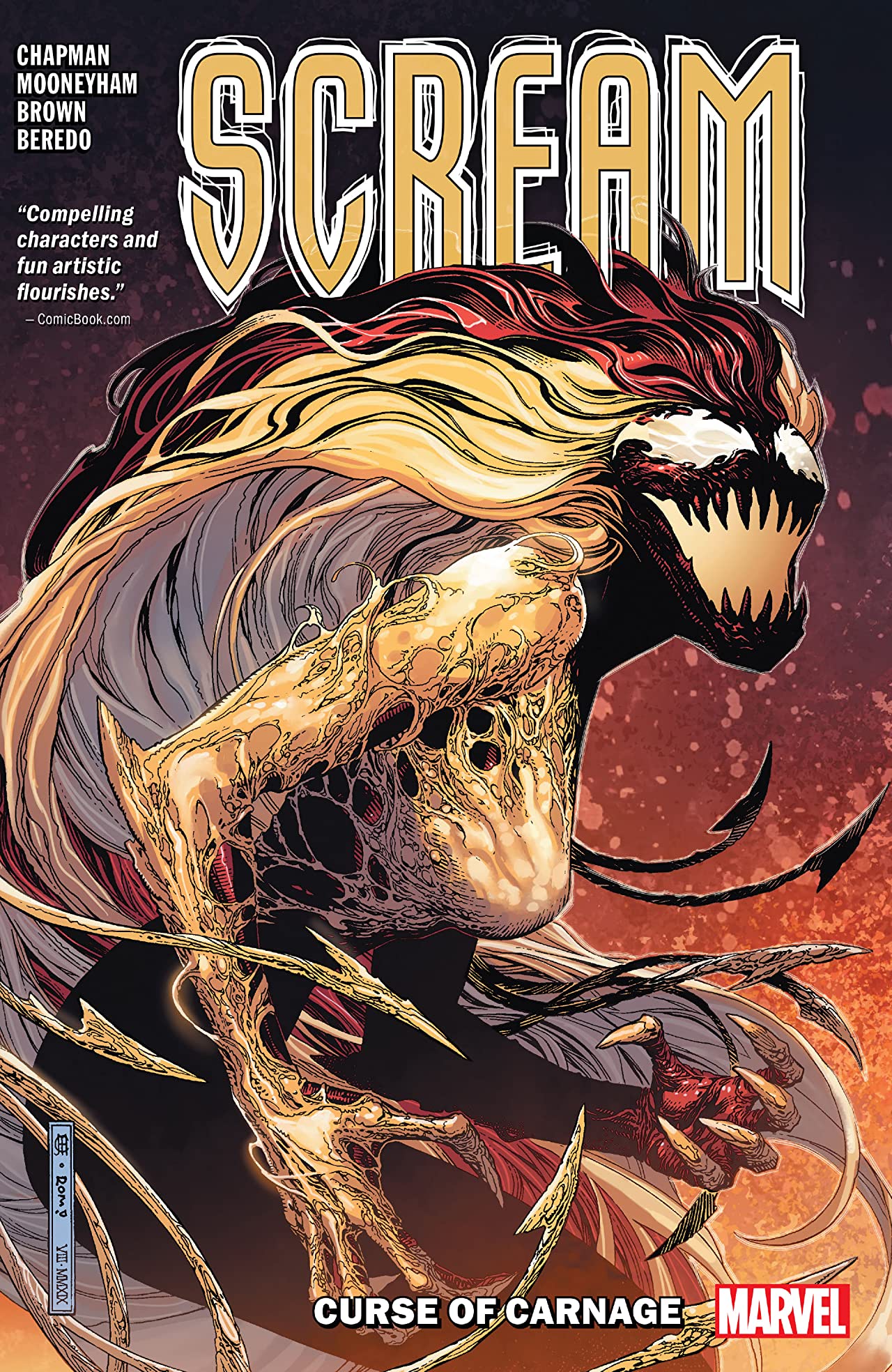 Book cover of Scream, Vol. 1: Curse Of Carnage by Clay McLeod Chapman, Chris Mooneyham (Illus.), Rain Beredo (Color Artist), Cory Petit (Letterer), Gary Brown (Illus.)