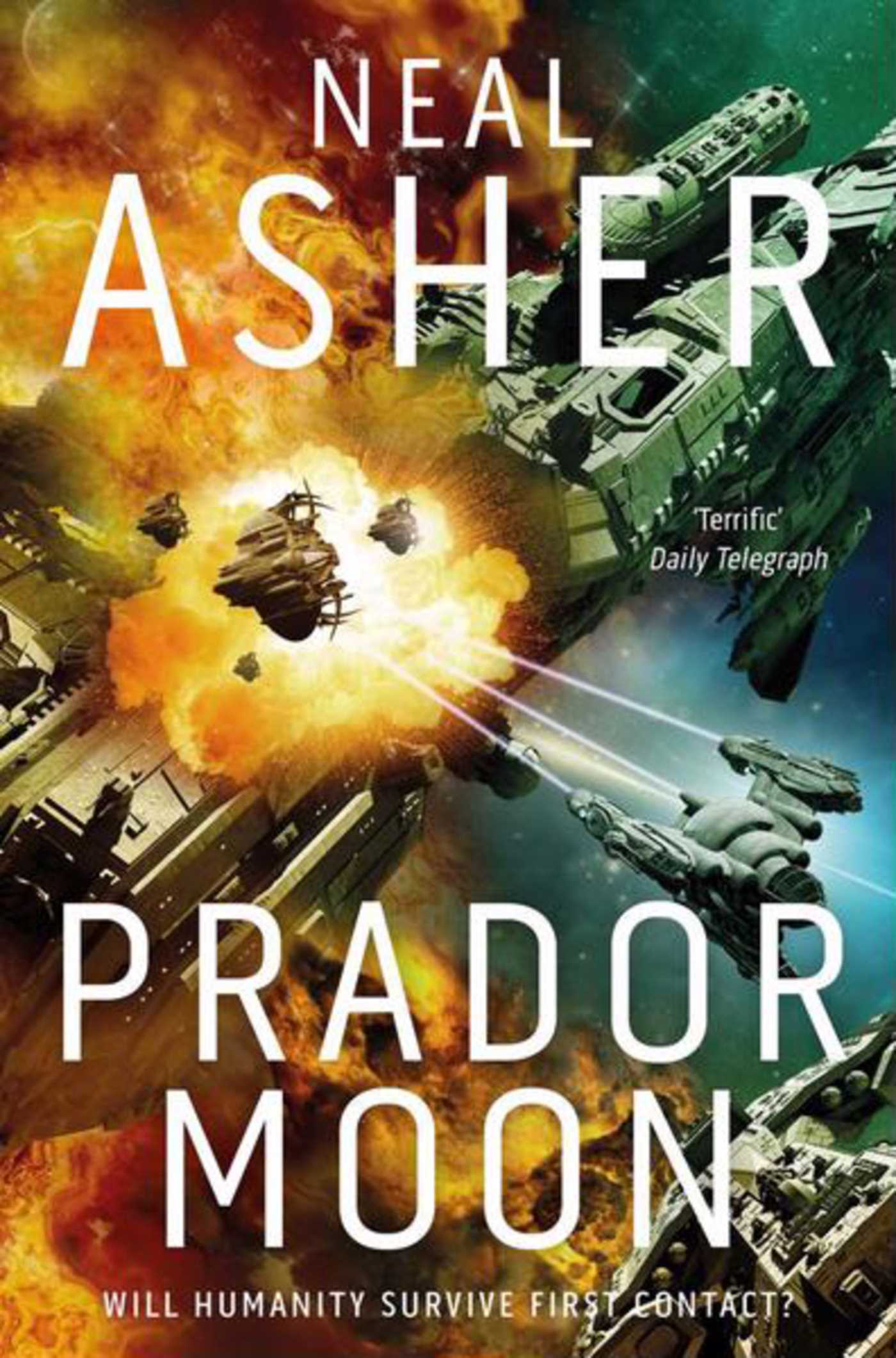 Book cover of Prador Moon by Neal Asher