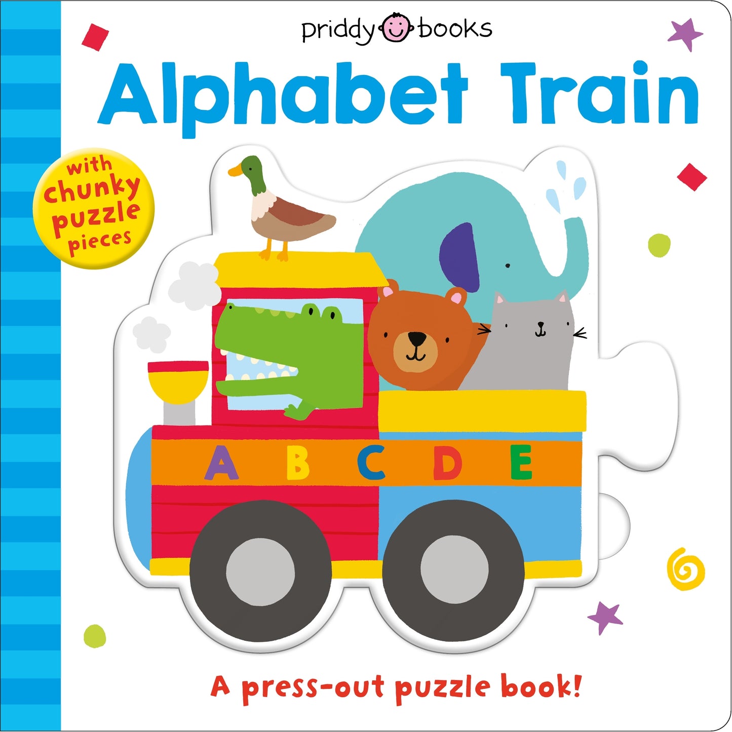 Book cover of Alphabet Train: A Press-Out Puzzle Book by Roger Priddy
