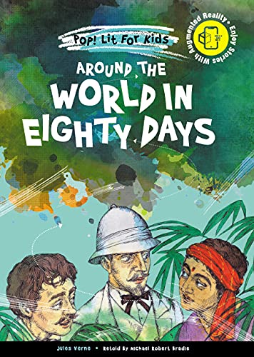 Book cover of Around The World In Eighty Days Retold By Michael Robert Bradie by Michael Robert Bradie (Retelling), Jules Verne
