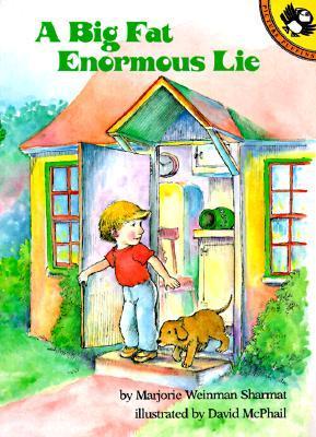 Book cover of A Big Fat Enormous Lie by Marjorie Weinman Sharmat, David McPhail (Illus.)