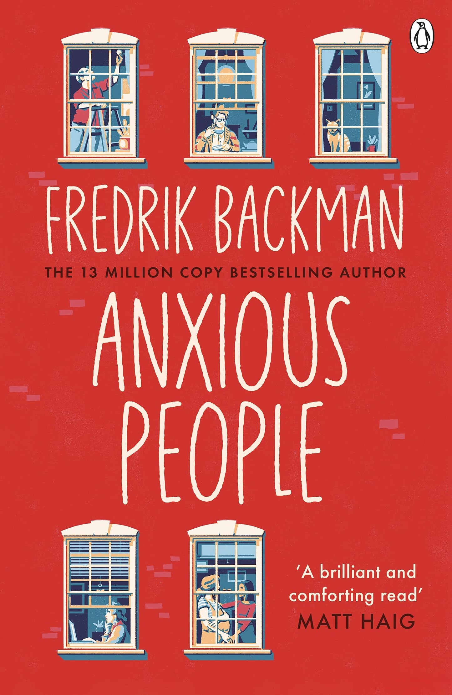 Book cover of Anxious People by Fredrik Backman