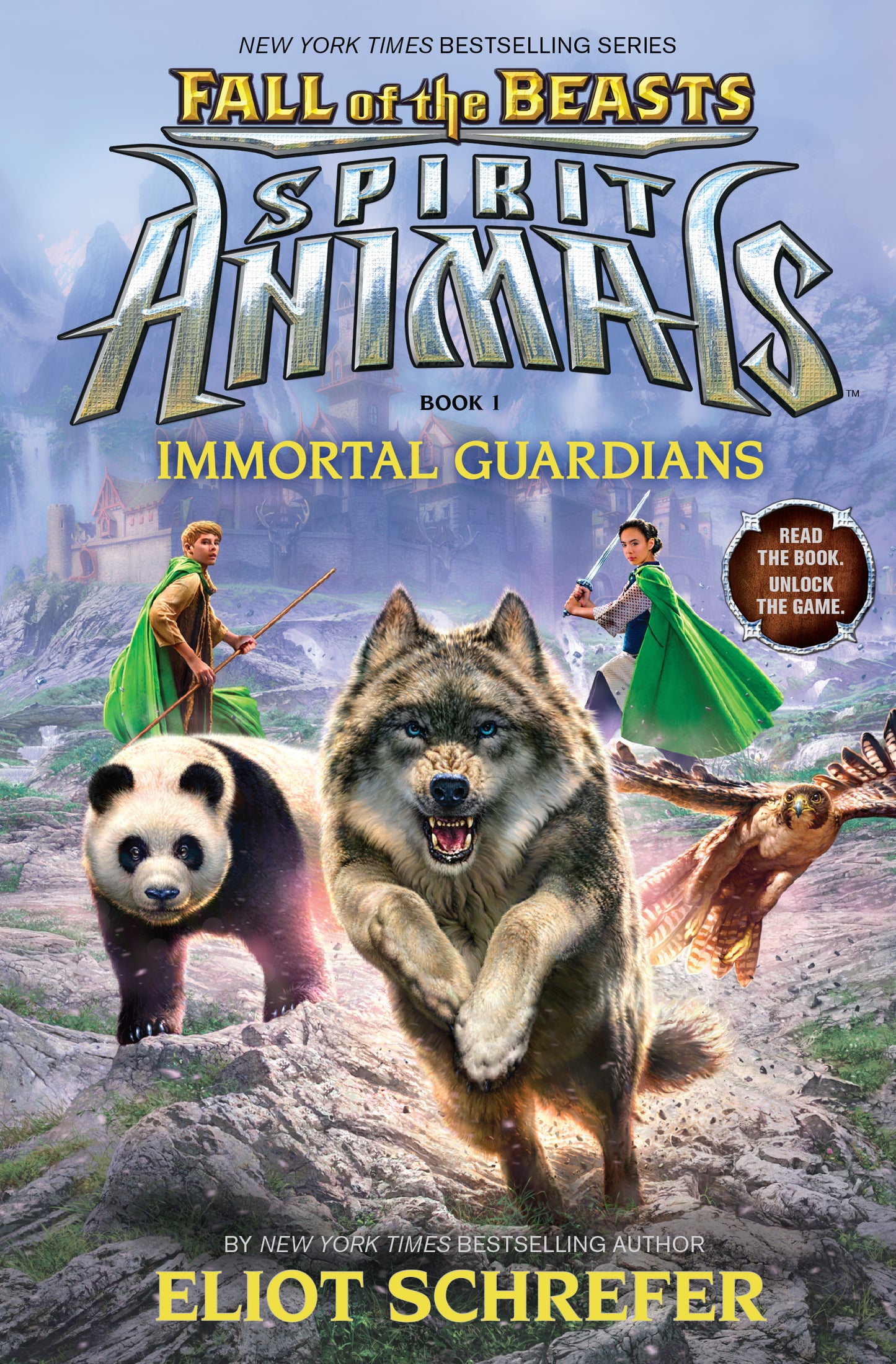 Book cover of Immortal Guardians by Eliot Schrefer