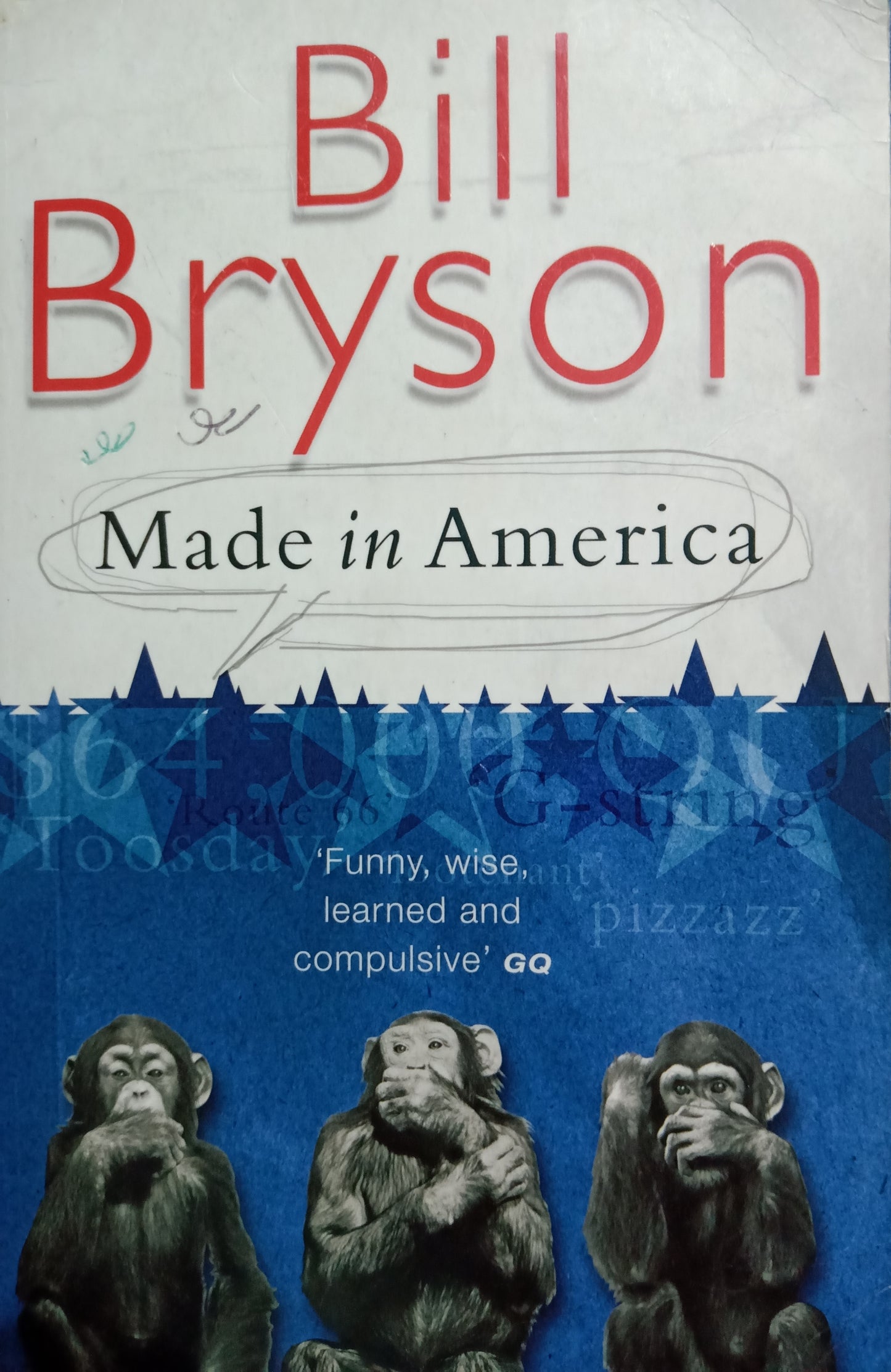 Book cover of Made In America by Bill Bryson