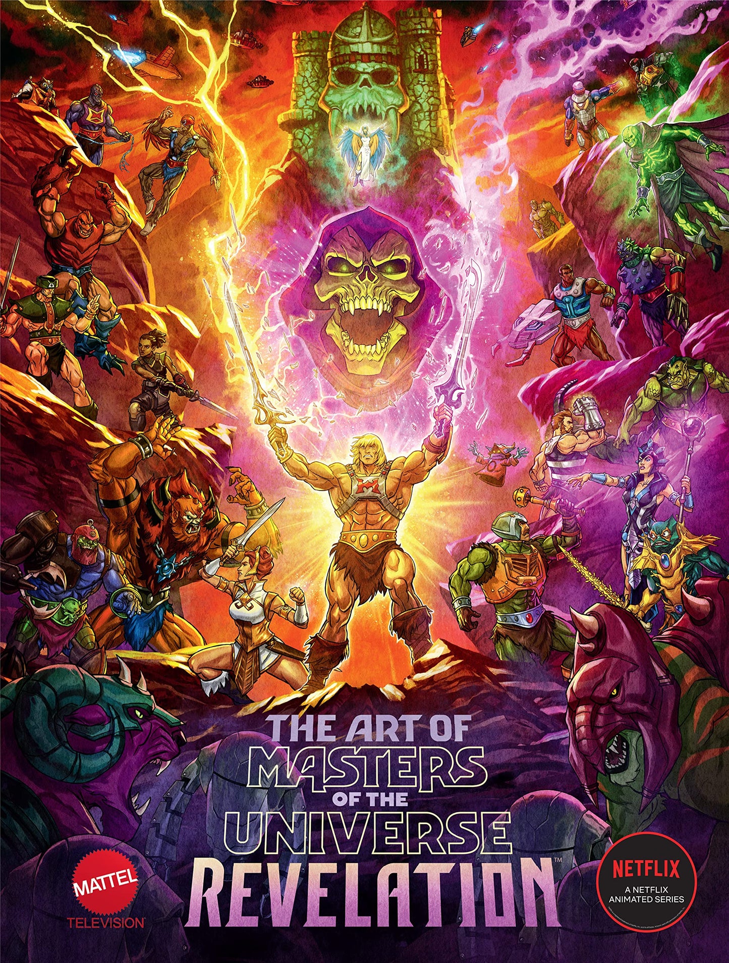 Book cover of The Art of Masters of the Universe: Revelation by Mattel