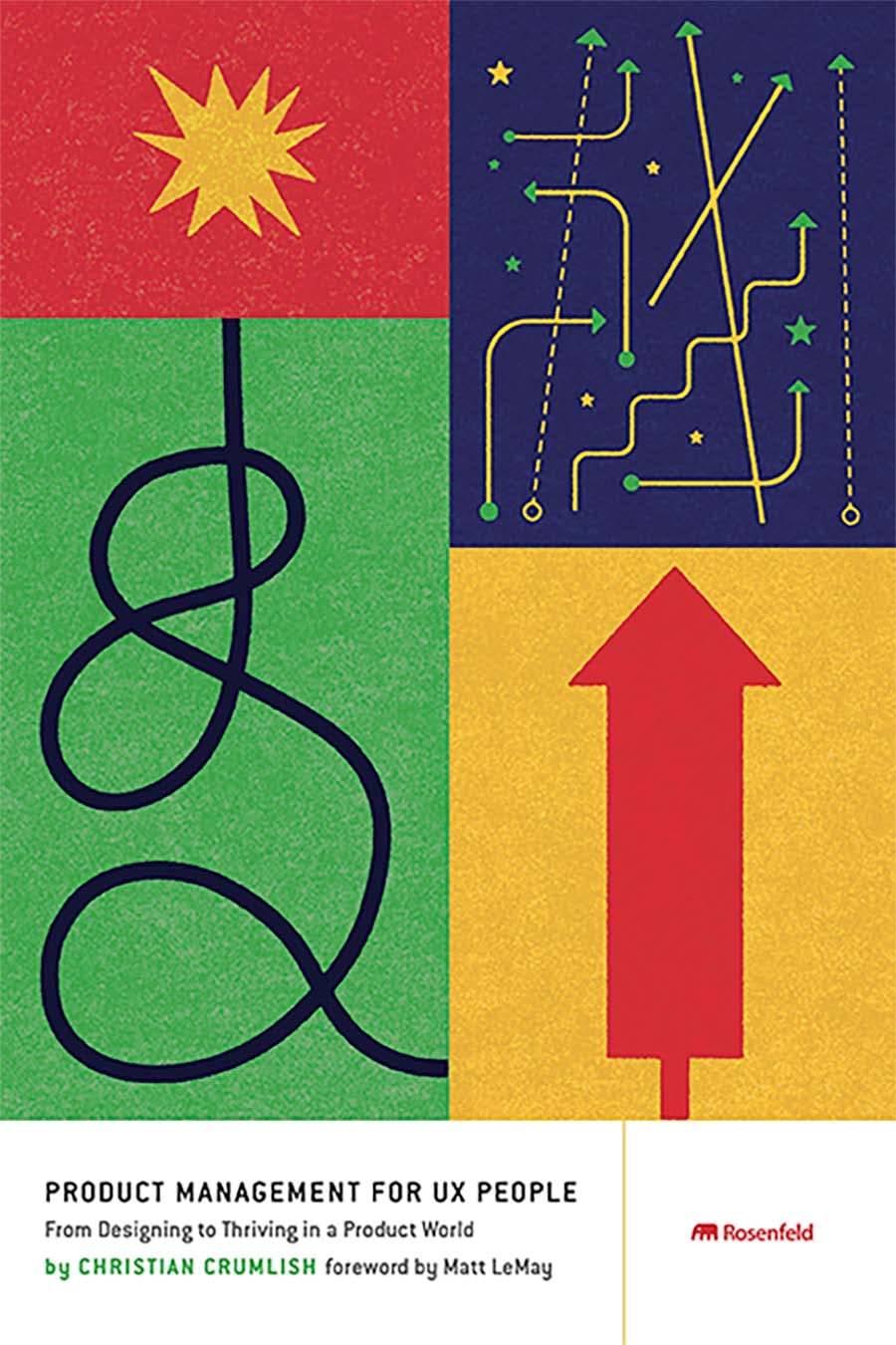 Book cover of Product Management For UX People: From Designing To Thriving In A Product World by Christian Crumlish, Matt Lemay (Foreword)