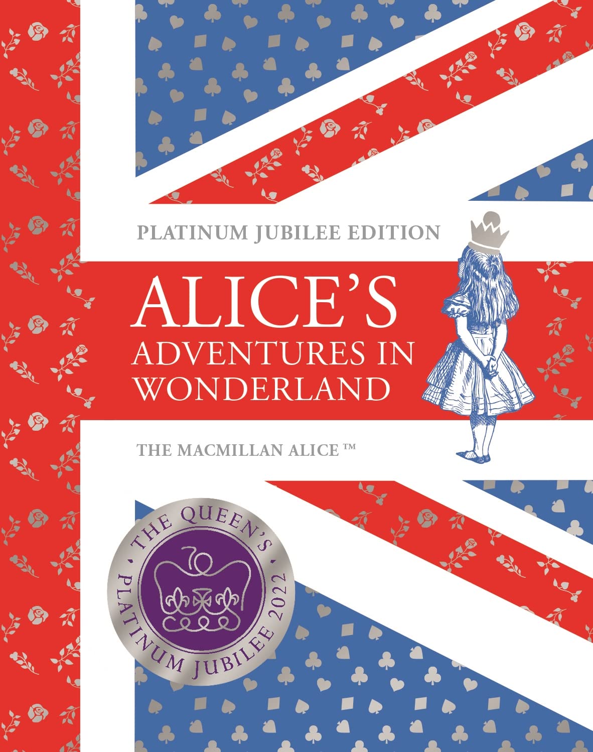 Book cover of Alice's Adventures in Wonderland Platinum Jubilee Edition by Lewis Carroll