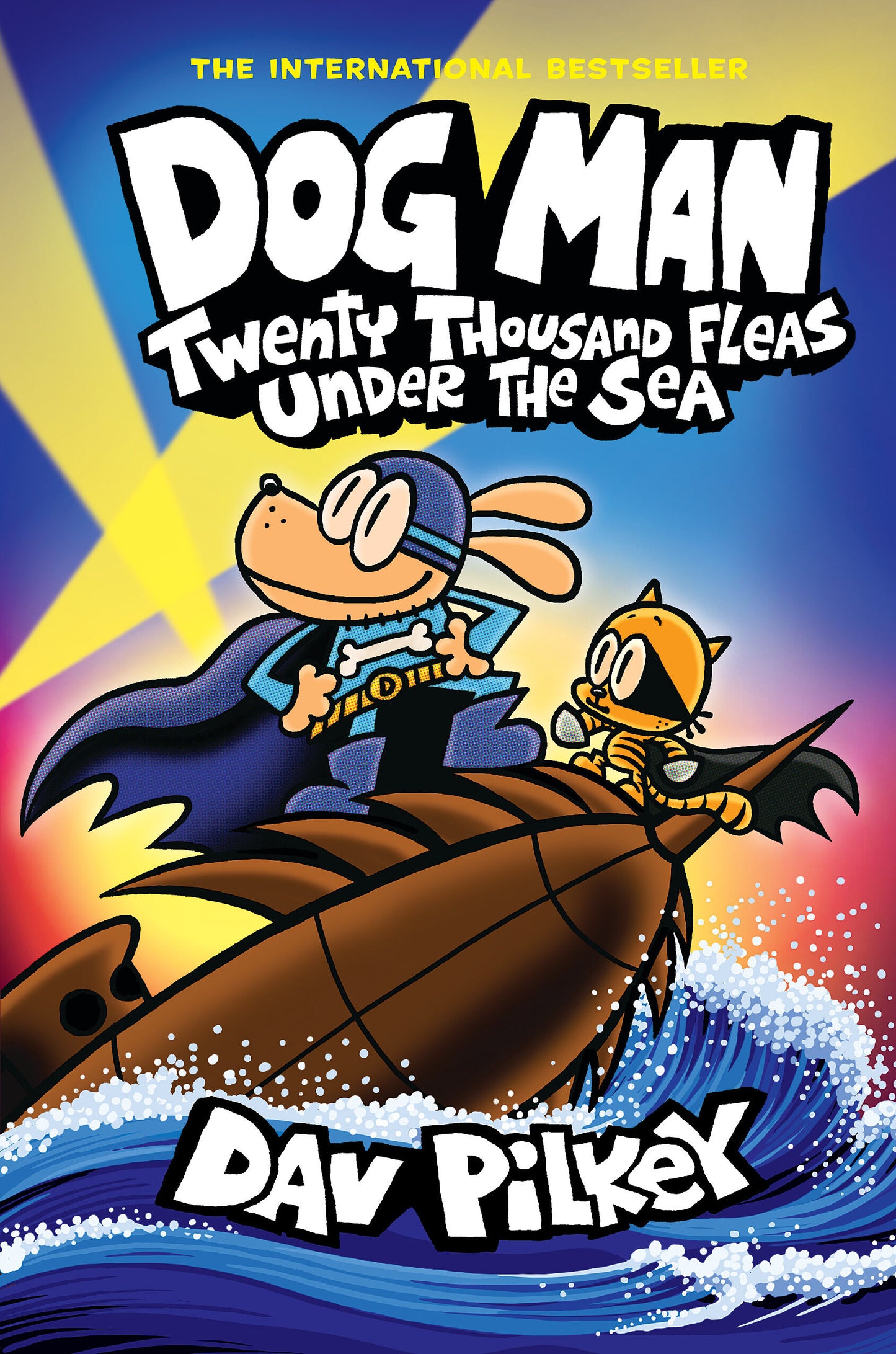 Book cover of Twenty Thousand Fleas Under The Sea by Dav Pilkey