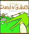 Book cover of The Knock-Out Story of David & Goliath by Nicky Farthing, Bernice Lum (Illus.)