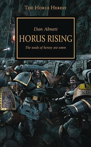 Book cover of Horus Rising by Dan Abnett