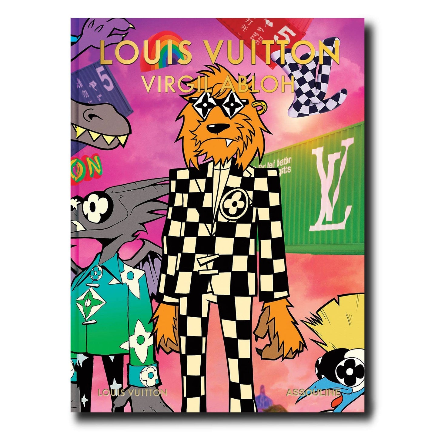 Book cover of Louis Vuitton: Virgil Abloh (Classic Cartoon Cover) - Assouline Coffee Table Book by Anders Christian Madsen