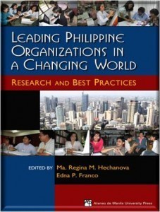 Book cover of Leading Philippine Organizations in a Changing World by Ma Regina M Hechanova, Edna P Franco (Ed.)