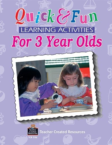 Book cover of Quick & Fun Learning Activities for 3-Year-Olds by Grace Jasmine