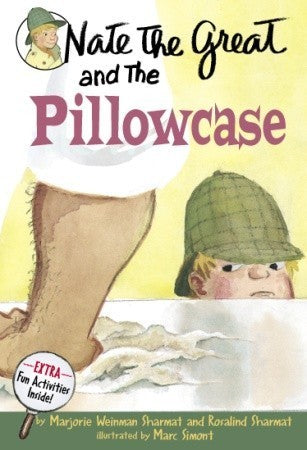Book cover of Nate The Great And The Pillowcase by Marjorie Weinman Sharmat, Rosalind Weinman, Marc Simont