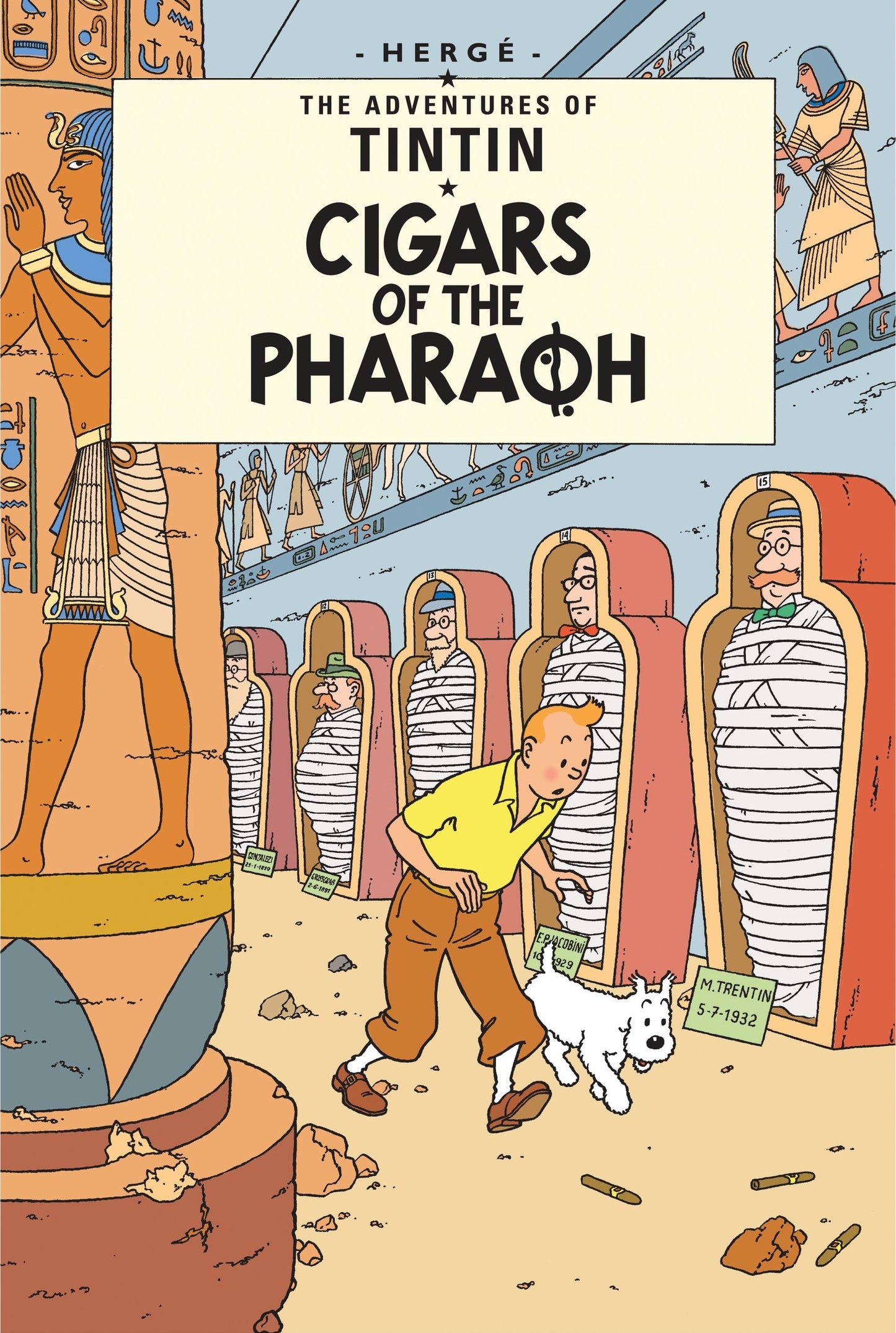 Book cover of Cigars of the Pharaoh by Hergé