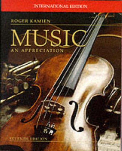 Book cover of Music: An Appreciation by Roger Kamien