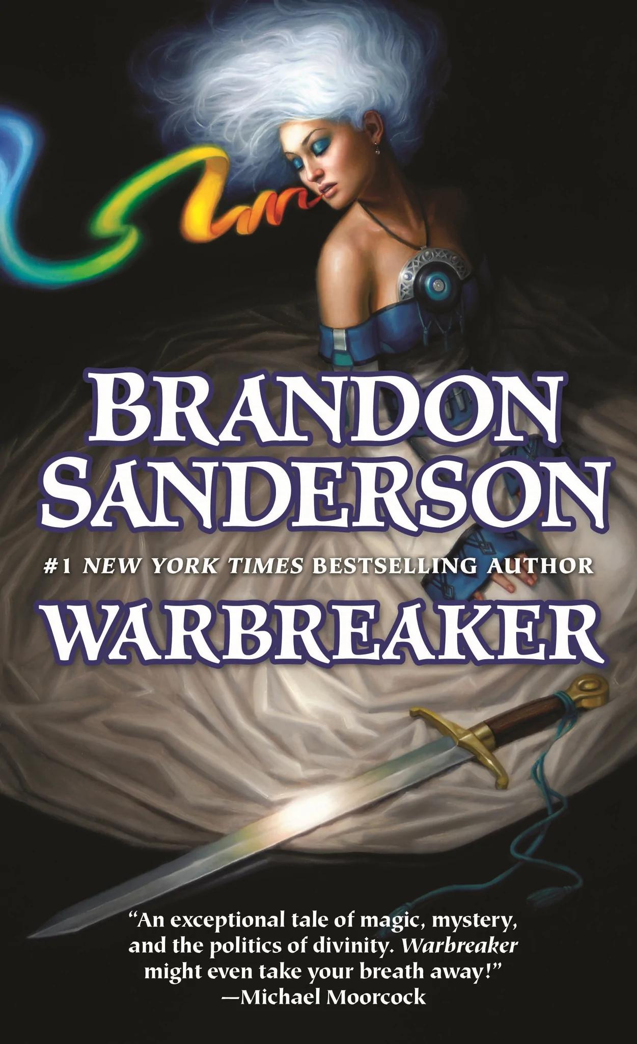 Book cover of Warbreaker by Brandon Sanderson