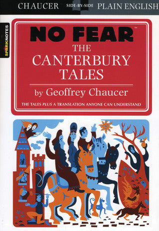 Book cover of The Canterbury Tales by Geoffrey Chaucer, SparkNotes