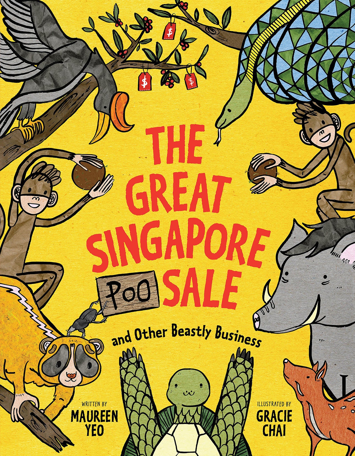 Book cover of The Great Singapore Poo Sale And Other Beastly Business by Maureen Yeo