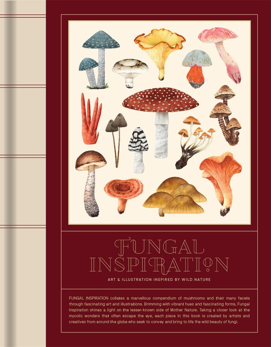 Book cover of Fungal Inspiration: Art And Illustration Inspired By Wild Nature by Victionary