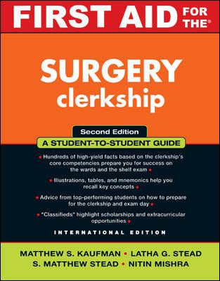Book cover of First Aid For The Surgery Clerkship by Kaufman