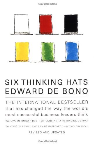 Book cover of Six Thinking Hats by Edward de Bono