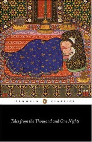 Book cover of Tales From The Thousand And One Nights by Anonymous, N.J. Dawood (Trans.), William Harvey (Illus.)