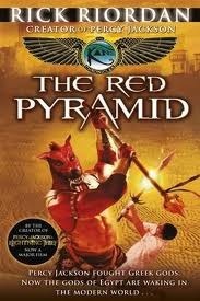 Book cover of The Red Pyramid by Rick Riordan