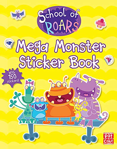 Book cover of Mega Monster Sticker Book by Pat-a-Cake