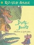 Book cover of Dirty Beasts by Roald Dahl