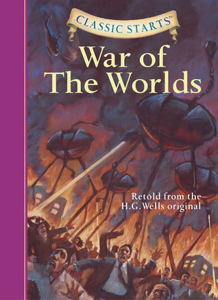 Book cover of The War of the Worlds by Chris Sasaki, H.G. Wells, Jamel Akib (Illus.), Arthur Pober (Afterword)