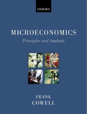 Book cover of Microeconomics by Frank Cowell
