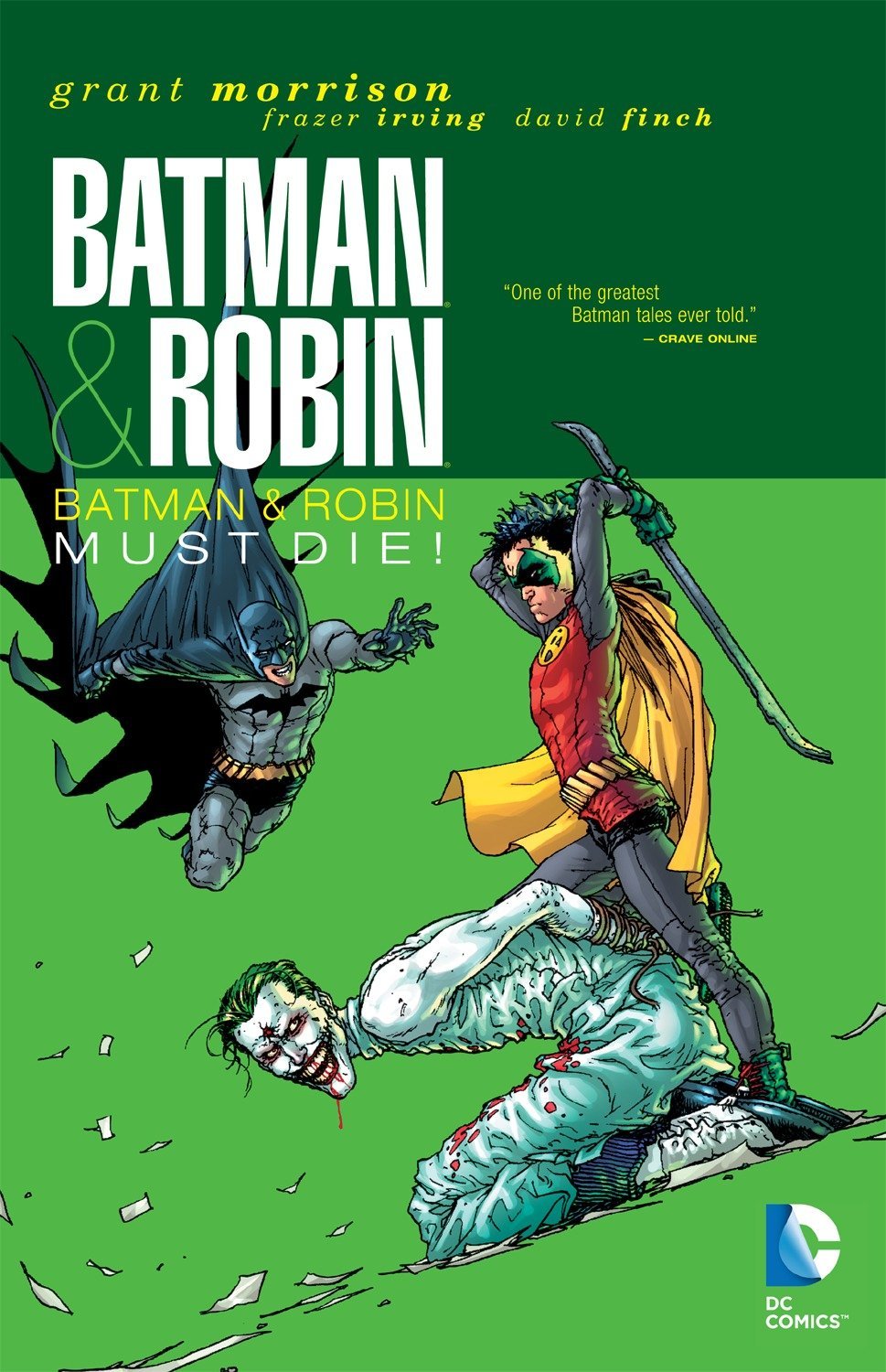 Book cover of Batman & Robin, Vol. 3: Batman & Robin Must Die! by Grant Morrison (Writer), Irving Frazier (Illus.), Cameron Stewart (Illus.)