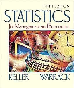 Book cover of Statistics For Management And Economics by Gerald Keller, Brian Warrack