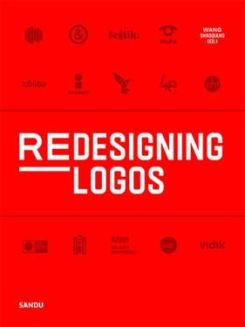 Book cover of Redesigning Logos