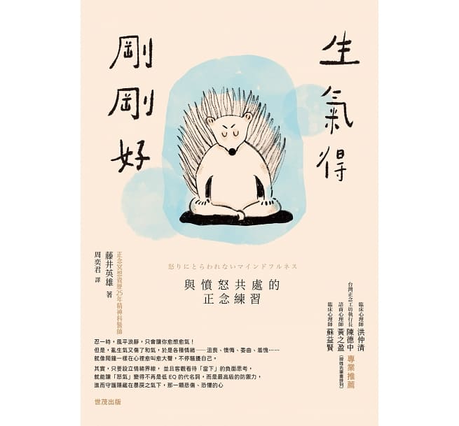 Book cover of 生气得刚刚好:与愤怒共处的正念练习 by 藤井英雄, 未知 (Illus.)