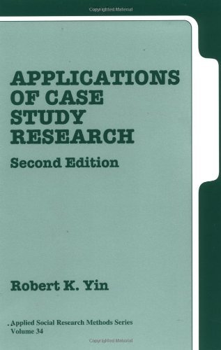 Book cover of Applications Of Case Study Research by Robert K. Yin